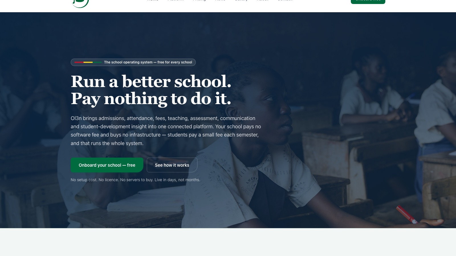Ol3n — School Management System